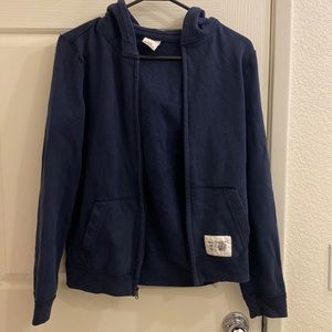 Abercrombie kids navy zip up hoodie